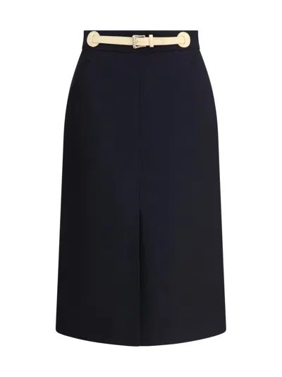 Valentino Garavani Women Skirt With Leather Details