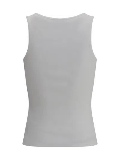 Balenciaga Ribbed Texture Sleeveless Tank Top