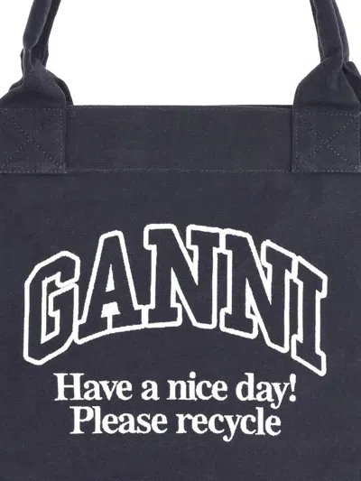 Ganni Women Xxl Canvas Tote Bag