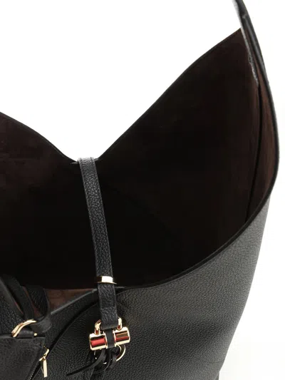 Ferragamo Hobo Medium Bag With Gancino Locker Shoulder Bags Black