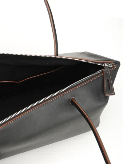 Max Mara Hold All String Small Square Bauletto Shoulder Bag Shoulder Bags Black