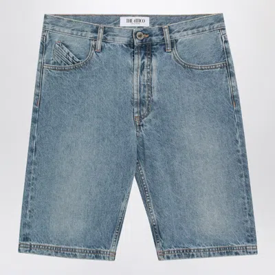 Attico Denim Shorts With Belt Loops