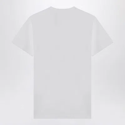 Moschino Logo Printed Cotton Jersey T-shirt In White