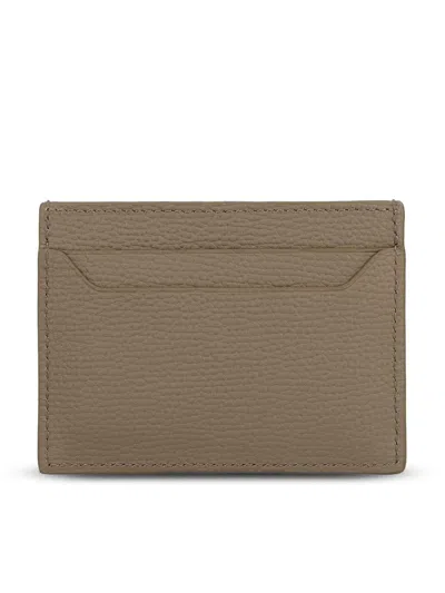 Loewe Anagram Plain Cardholder In Pebble Grained Calfskin In Brown