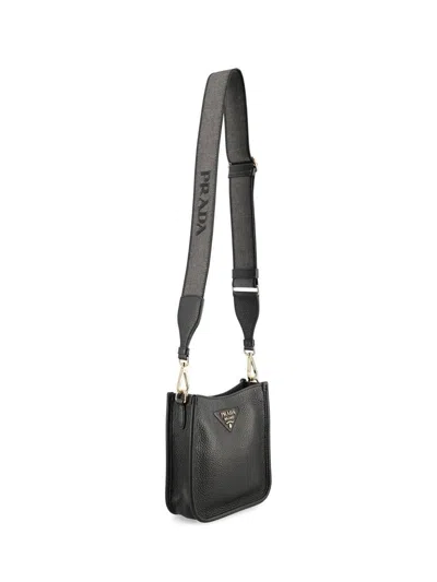 Prada Black Leather Shoulder Bag