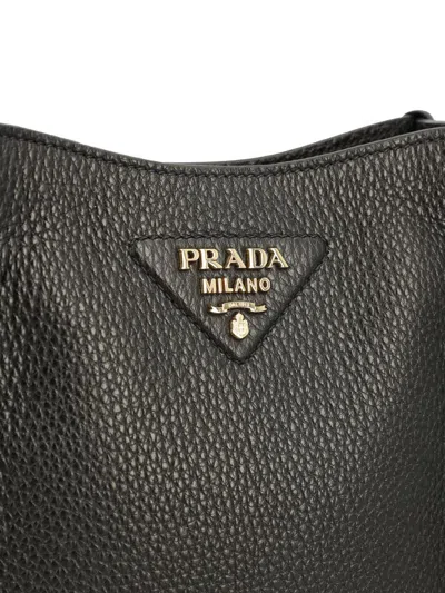 Prada Black Leather Shoulder Bag