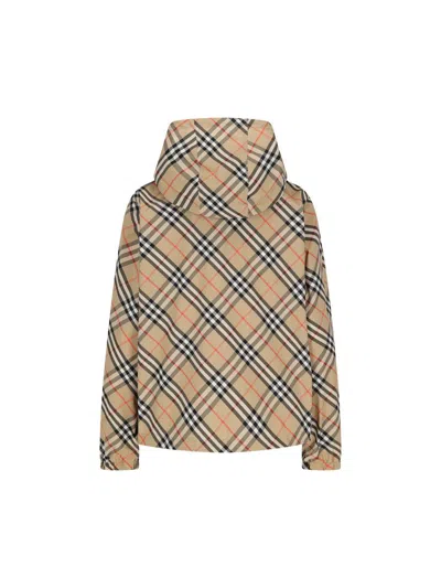 Burberry Women Archivio Check Waterproof Jacket In Multi