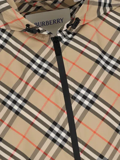 Burberry Women Archivio Check Waterproof Jacket In Multi