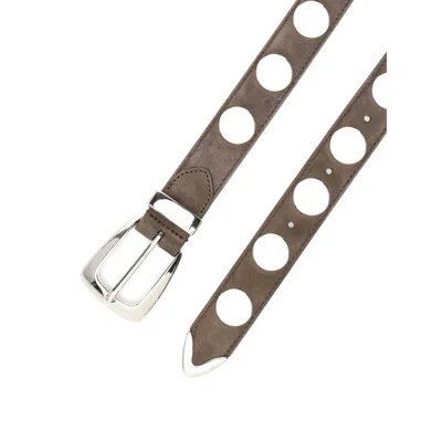 Khaite Benny Studded Leather Belt