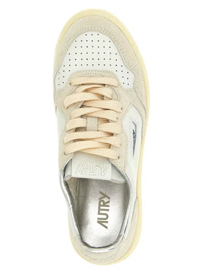 Autry Medalist Sneakers In Leather With Suede Inserts