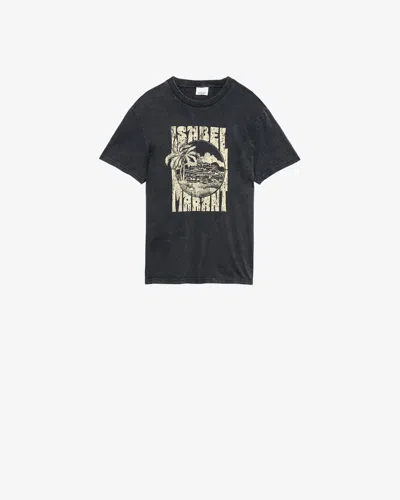 Isabel Marant Graphic Print Crewneck Short Sleeve T-shirt
