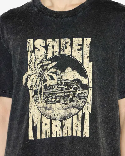 Isabel Marant Graphic Print Crewneck Short Sleeve T-shirt