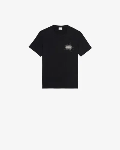 Isabel Marant Black Crewneck Embroidered T-shirt
