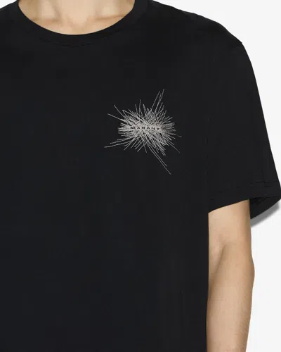 Isabel Marant Black Crewneck Embroidered T-shirt