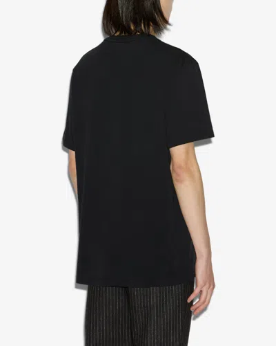 Isabel Marant Black Crewneck Embroidered T-shirt