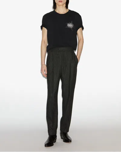Isabel Marant Black Crewneck Embroidered T-shirt