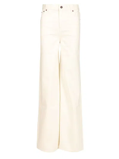 Chloé Pant Wide Leg Jeans White