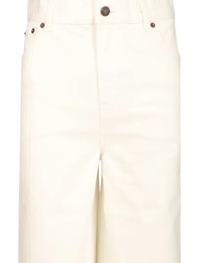 Chloé Pant Wide Leg Jeans White