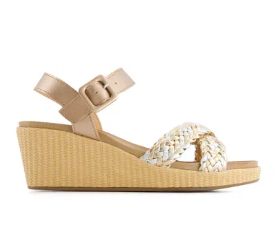 Andrea Women's Wedge Casual Comfort Ankle Strap Sandals