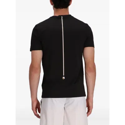 Hugo Boss Slim-fit T-shirt With Popcorn Stripe Fabric