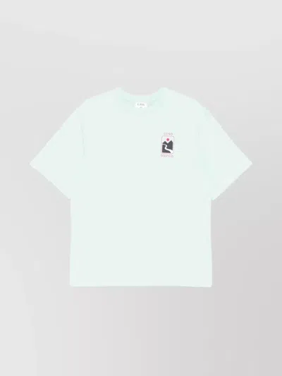 Casablanca Oversize Graphic Print Sunset Valley T-shirt In White