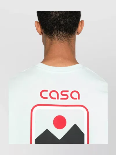 Casablanca Oversize Graphic Print Sunset Valley T-shirt In White