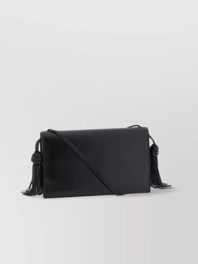 Jil Sander Tassel Leather Crossbody Bag