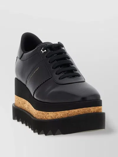 Stella Mccartney Elyse Platform Brogues With Contrast Sole In Black