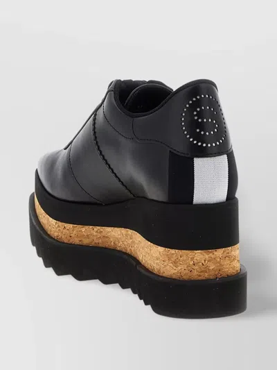 Stella Mccartney Elyse Platform Brogues With Contrast Sole In Black