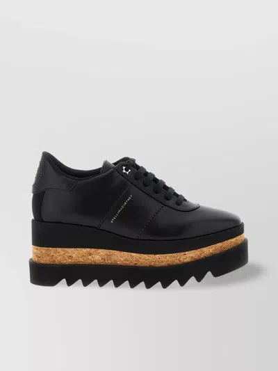 Stella Mccartney Elyse Platform Brogues With Contrast Sole In Black