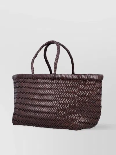 Dragon Diffusion Triple Jump Small Leather Basket Bag