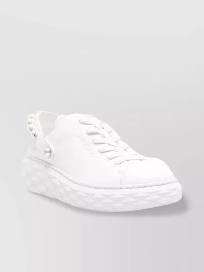 Jimmy Choo Pearl Platform Round Slingback Sneakers
