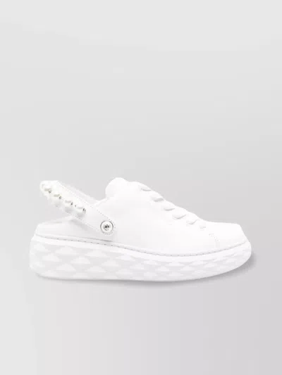 Jimmy Choo Pearl Platform Round Slingback Sneakers