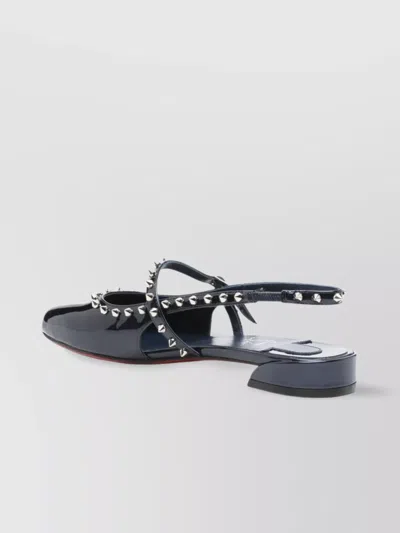Christian Louboutin Ballet Flats With Glossy Finish And Studs