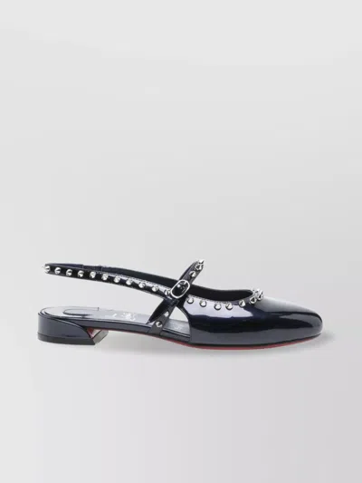 Christian Louboutin Ballet Flats With Glossy Finish And Studs