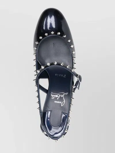 Christian Louboutin Mid Heel Pumps Studded Embellishments In Black