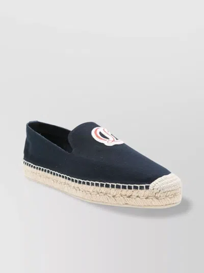 Christian Louboutin Loafers With Braided Sole And Embroidered Detail In Multi