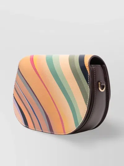 Paul Smith Leather Swirl Crossbody Bag In Multi