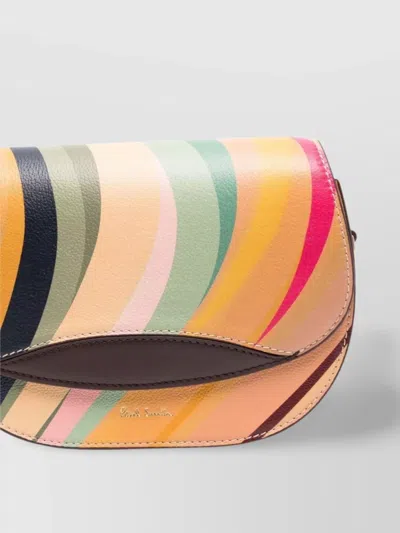 Paul Smith Leather Swirl Crossbody Bag In Multi