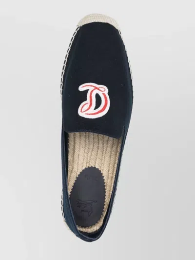 Christian Louboutin Loafers With Braided Sole And Embroidered Detail In Multi