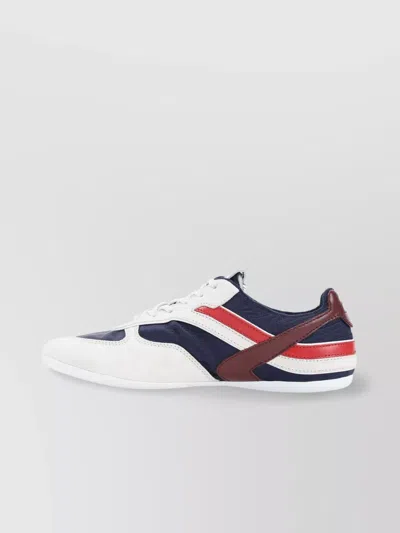 Miu Miu Gymnasium Blue Calf Leather Sneakers In Multi