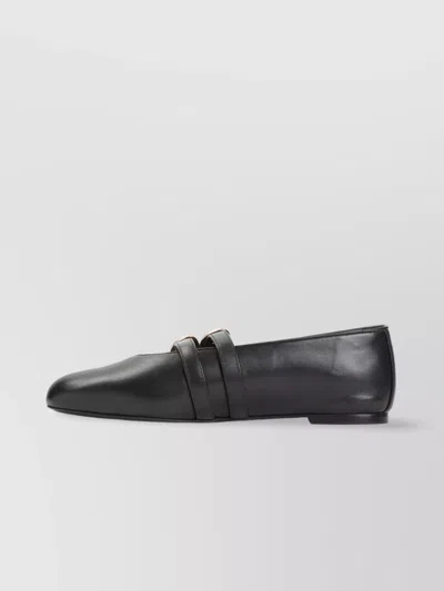 Stuart Weitzman Double-buckle Ballet Flats
