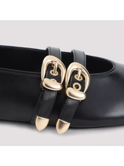Stuart Weitzman Double-buckle Ballet Flats