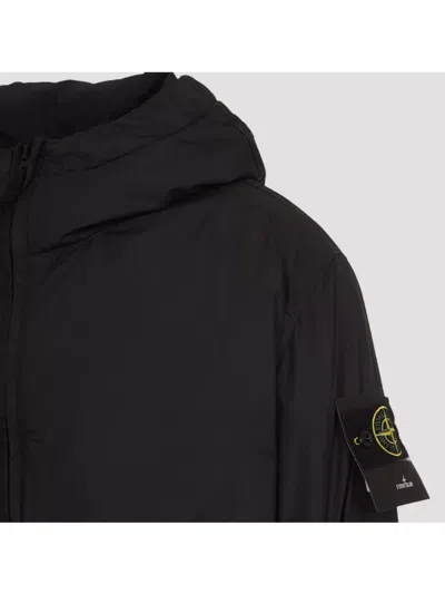 Stone Island Crinkle Reps Ny Jacket In Black