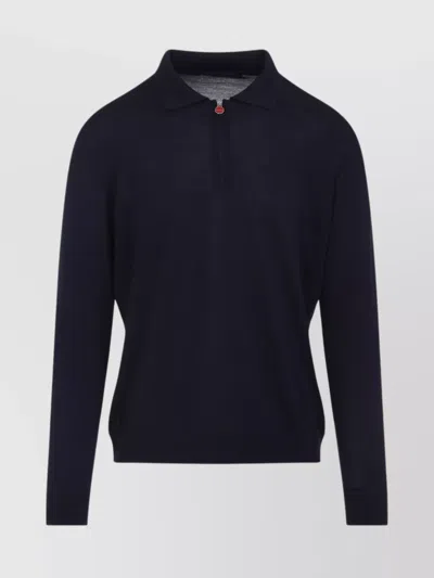 Kiton Navy Blue Polo Shirt