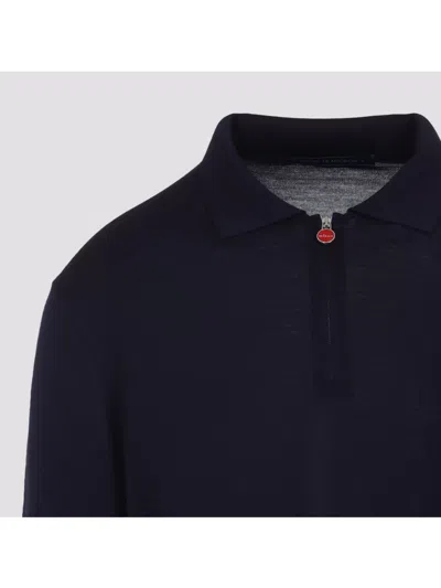 Kiton Navy Blue Polo Shirt