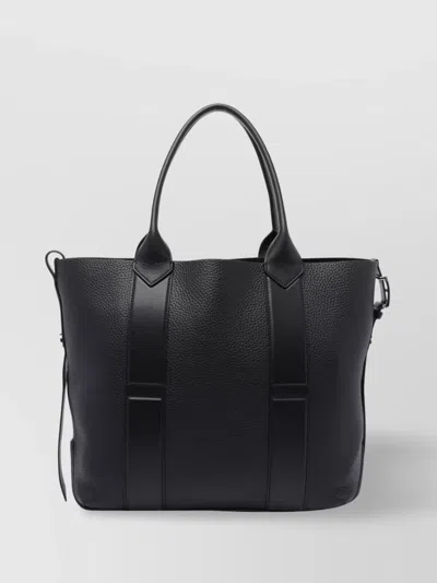 Hogan Handbag With Textured Finish And Double Handle