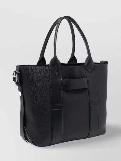 Hogan Handbag With Textured Finish And Double Handle