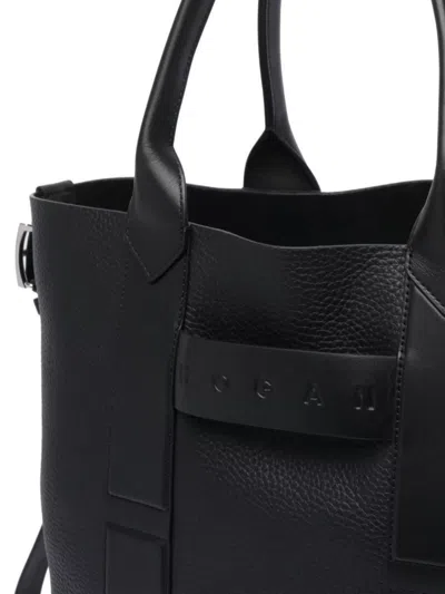 Hogan Handbag With Textured Finish And Double Handle