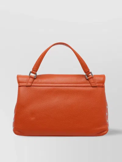 Zanellato Pebbled Texture Cross-body Bag With Metal Hardware